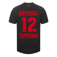 Bayer Leverkusen Edmond Tapsoba #12 Replika Hemmatröja 2023-24 Kortärmad